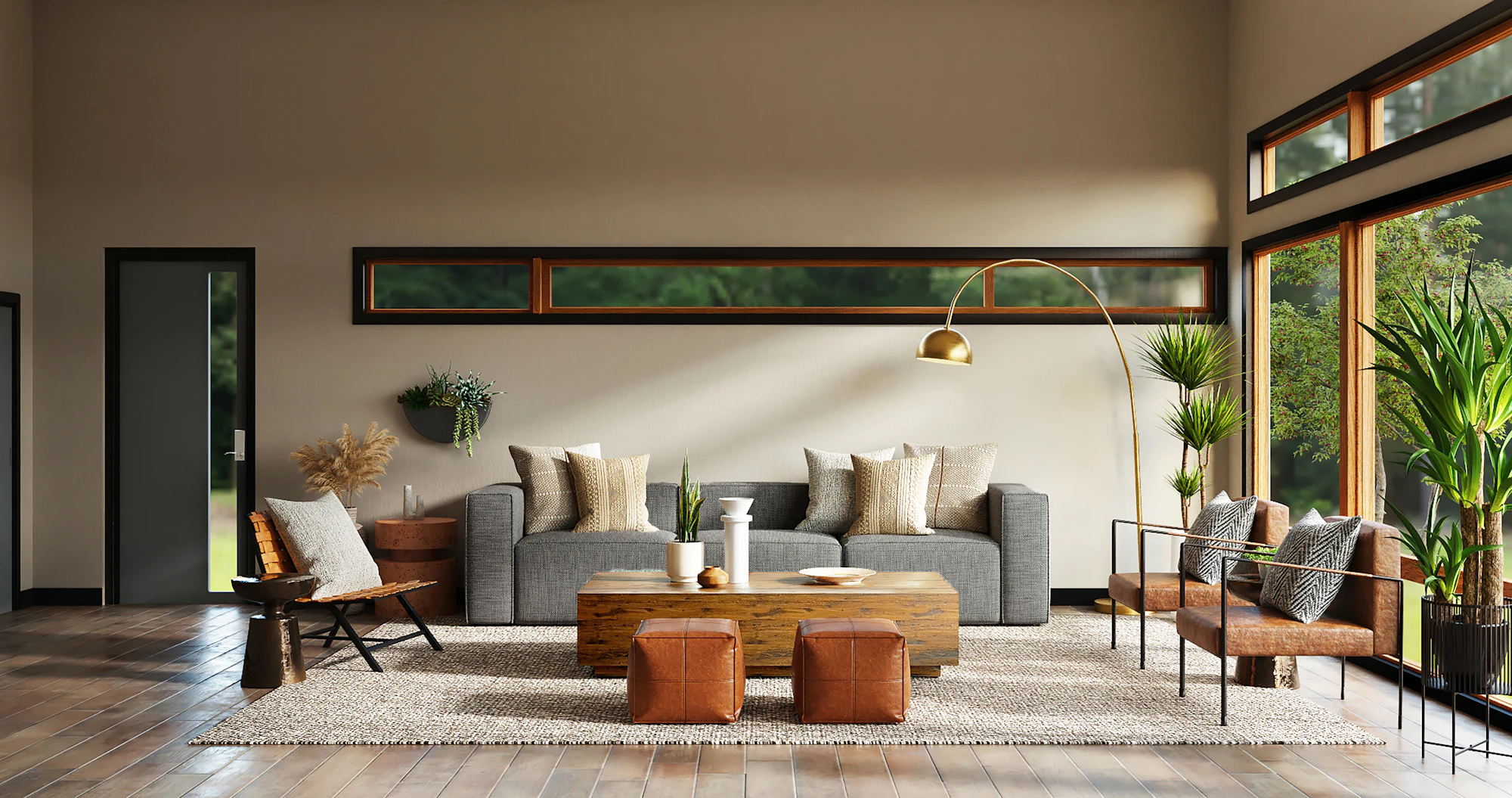 Salón reformado con luz natural y madera — reforma integral en Fuengirola